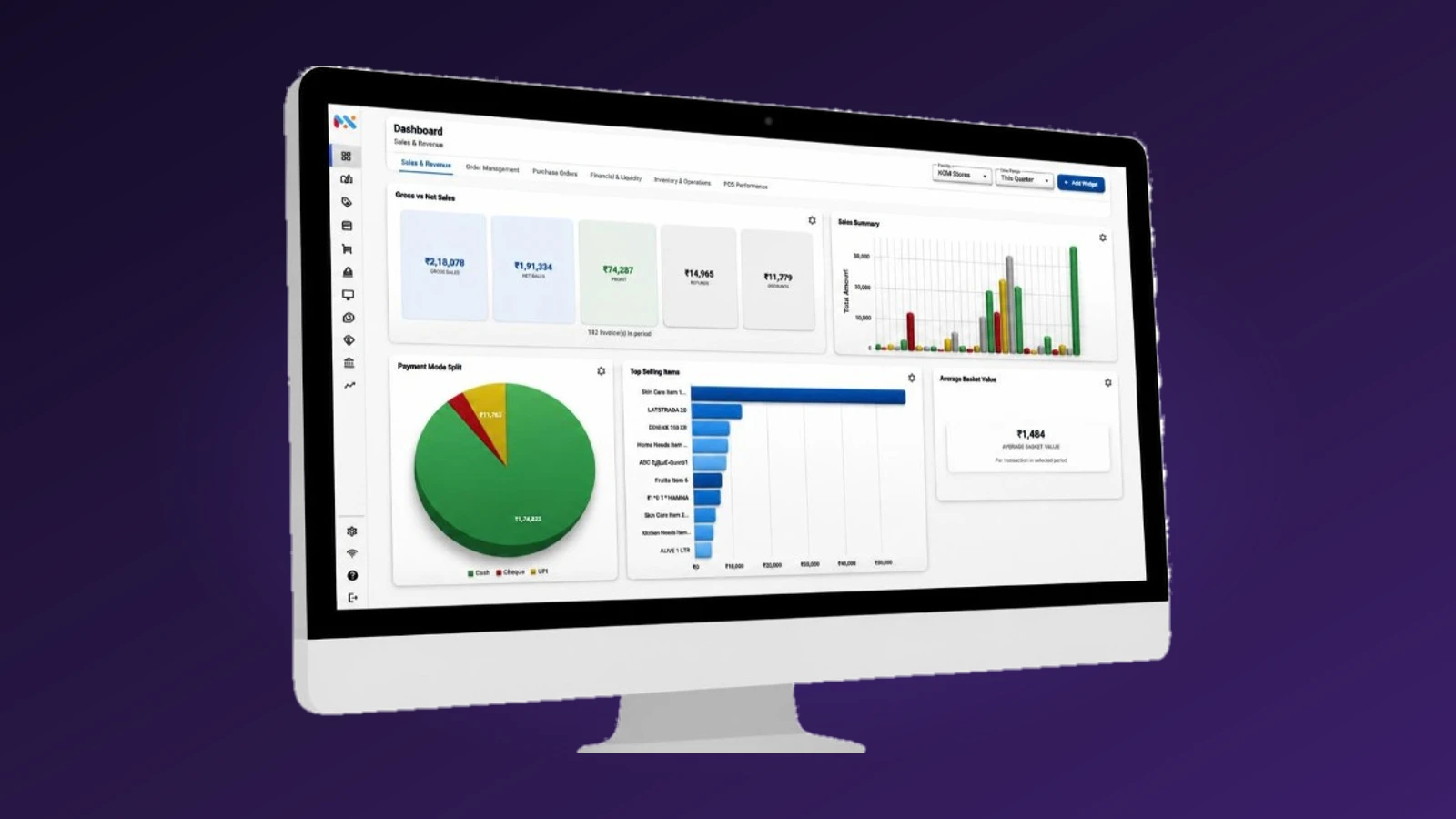 MercExe Windows app dashboard